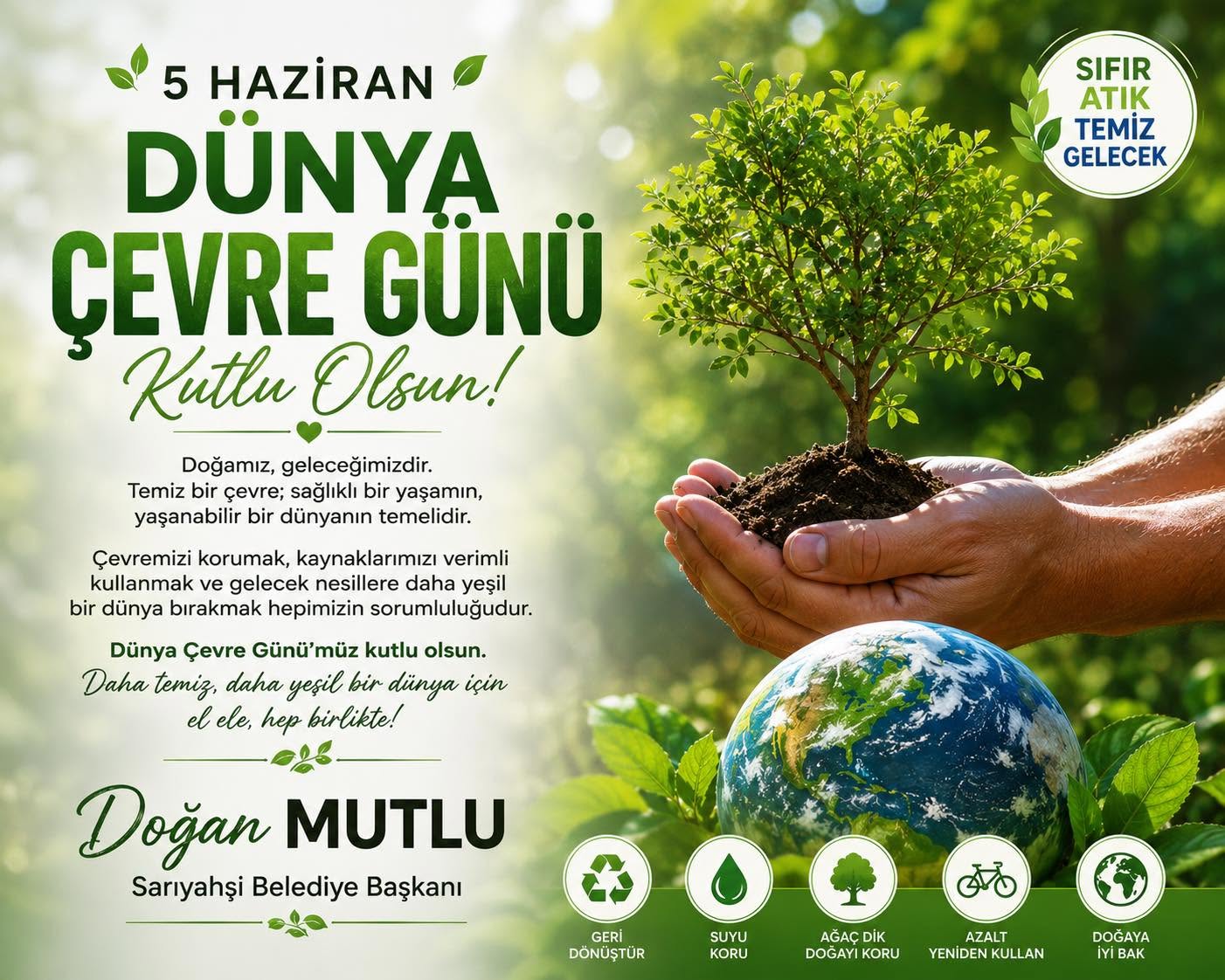 Dünya Çevre Günü Kutlu Olsun